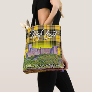 Bolsa Tote Xadrez de Tartan escocesa do castelo de MacLeod