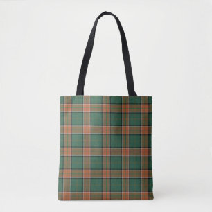 Bolsa Tote Xadrez de Tartan escocesa do Pollock do clã