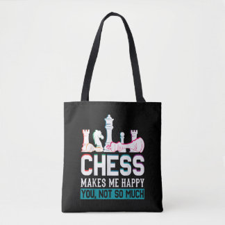 Bolsa Tote Xadrez Me Faz Feliz Humor Engraçado Presente
