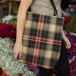 Bolsa Tote Xadrez Preto