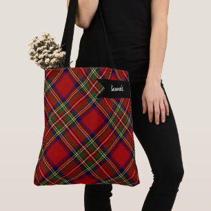 Bolsa Tote Xadrez Real Stewart Clan Tartan Padrão Escocês