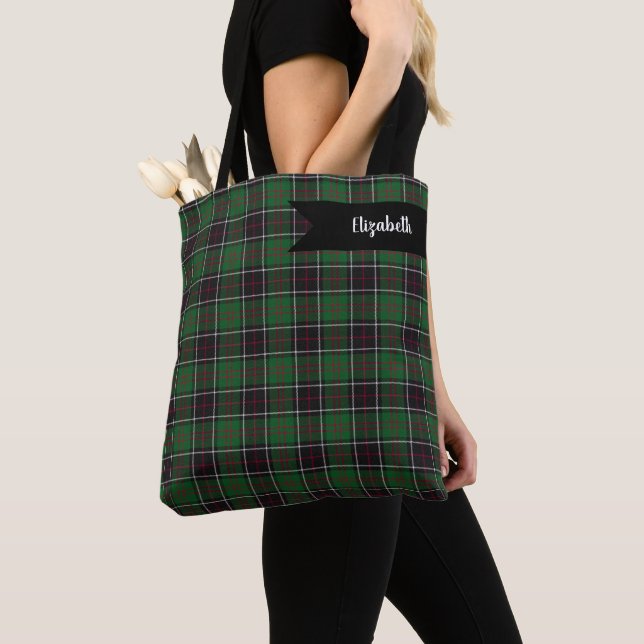 Bolsa Tote Xadrez Variante Tartan Caça ao Clã Sinclair (Close Up)