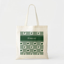Bolsa Tote Xadrez Verde de Ohio