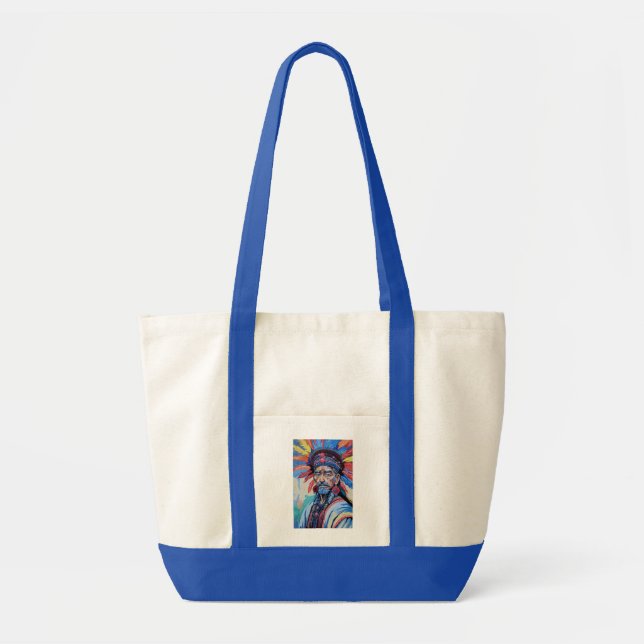 Bolsa Tote xamã, feiticeiro, protetor, amuleto, avô (Frente)