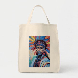Bolsa Tote xamã, feiticeiro, protetor, amuleto, avô
