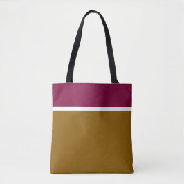Bolsa Tote Xic Burgundy Red Saddle White Strips