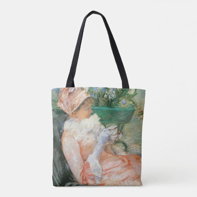 Bolsa Tote Xícara de Chá de Mary Cassatt, Impressionismo Anti (Verso)