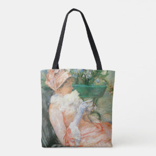 Bolsa Tote Xícara de Chá por Mary Cassatt, Impressionismo Vin