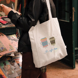 Bolsa Tote Xícaras de café de animação Saco de Tote