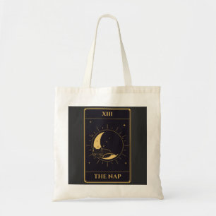 Bolsa Tote XIII A Carta do Tarot da Soneca: Gato Preto Dormin