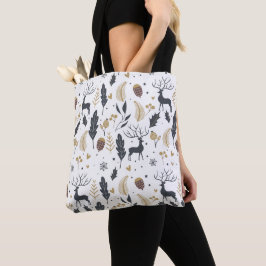 Bolsa Tote Xmas Deer e Deixa a Coleção de Saudações Felizes