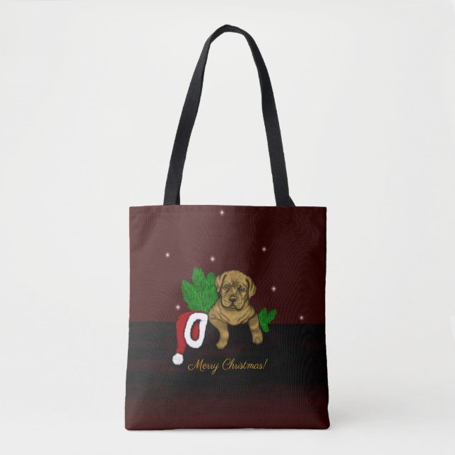 Bolsa Tote XMas puppy (Frente)