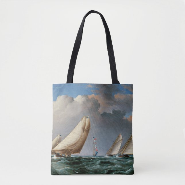 Bolsa Tote Yachts Arredondando A Marca (Frente)