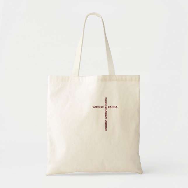 Bolsa Tote Yahweh Rapha Jireh Cristão (Frente)