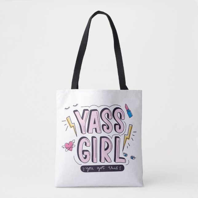 Bolsa Tote Yass Girl | Você Recebeu Isso (Frente)