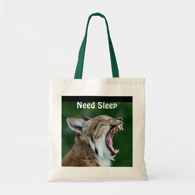 Bolsa Tote Yawning Bobcat (Frente)