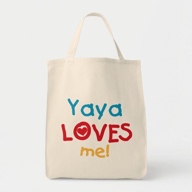 Bolsa Tote Yaya ama-me camisetas e presentes (Frente)