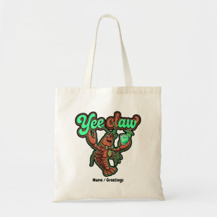 Bolsa Tote Yee Claw Retro Lagostim Laço Cocktail Costeiro