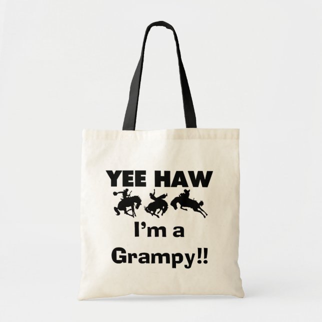 Bolsa Tote Yee Haw, sou uma camiseta e presentes (Frente)