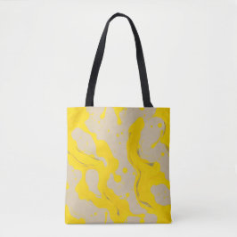 Bolsa Tote Yellow Organic Abstract