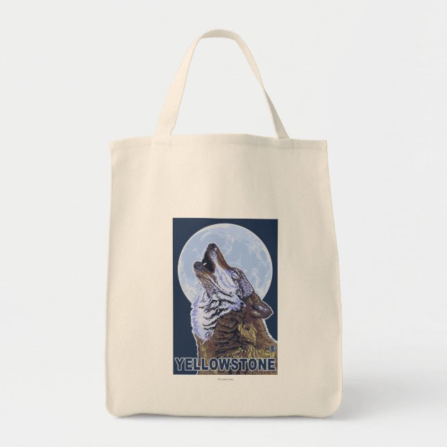 Bolsa Tote YellowstoneHowling Wolf (Frente)