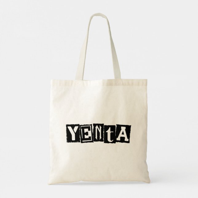 Bolsa Tote Yenta Yiddish Humor (Verso)