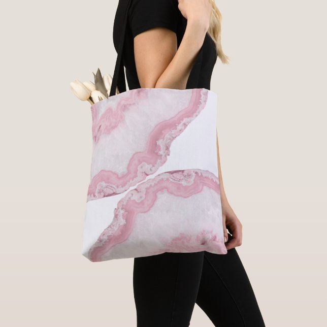 Bolsa Tote Yin Yang Agate Summer Glam #4 #gem #decor #art  (Close Up)