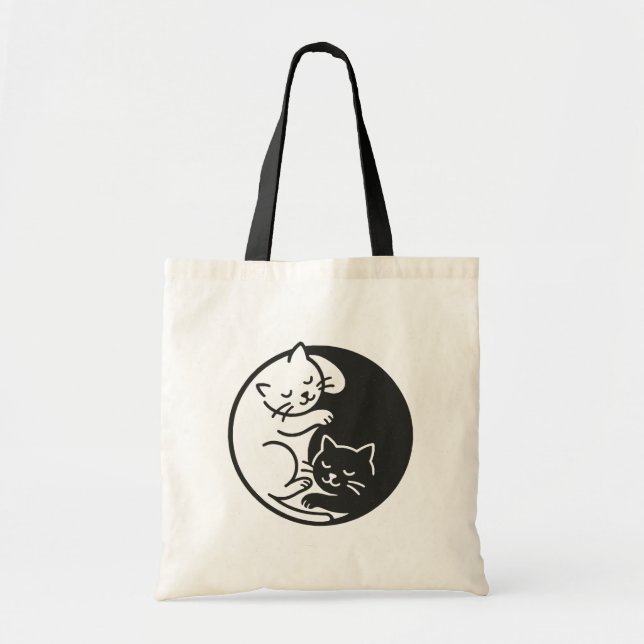Bolsa Tote Yin Yang Cats (Frente)