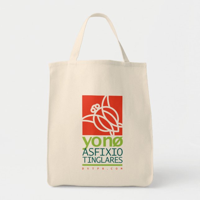 Bolsa Tote Yo nenhum asfixio tinglares. (Frente)
