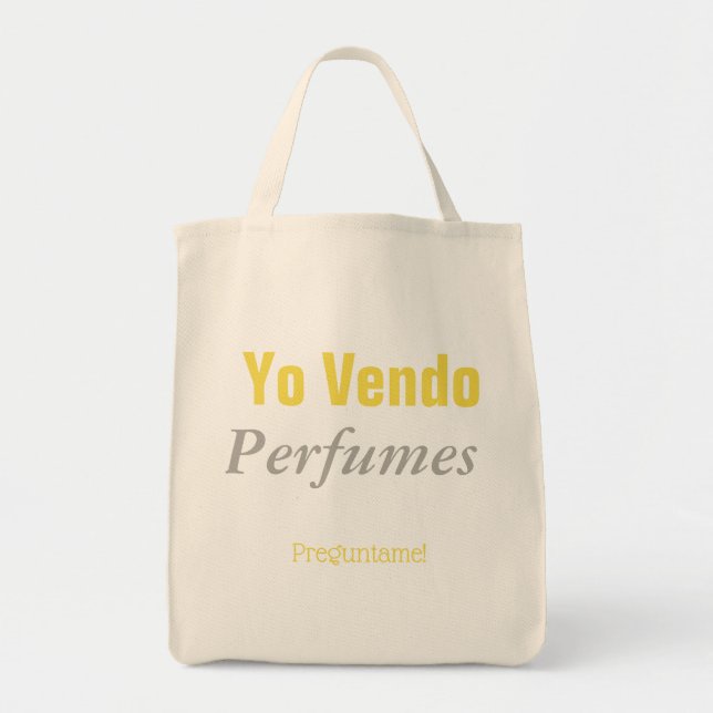 Bolsa Tote Yo vendo perfumes (Frente)
