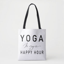 Bolsa Tote Yoga é minha hora feliz