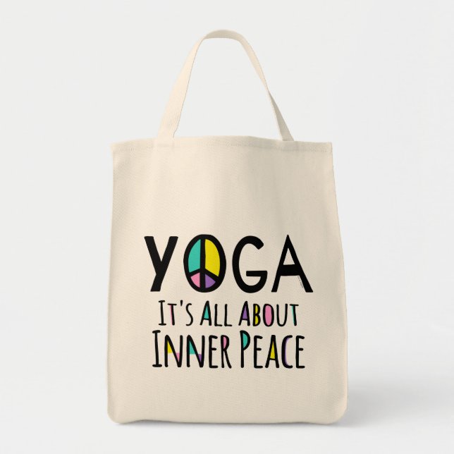 Bolsa Tote Yoga, é tudo sobre a paz interna (Frente)