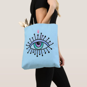 Bolsa Tote Yoga Espiritual De Terceiros Olhos Místicos Dois L