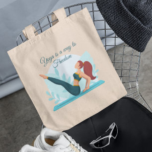 Bolsa Tote Yoga Lover & Yoga é um caminho para a liberdade - 