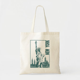 Bolsa Tote York-Estátua nova da liberdade