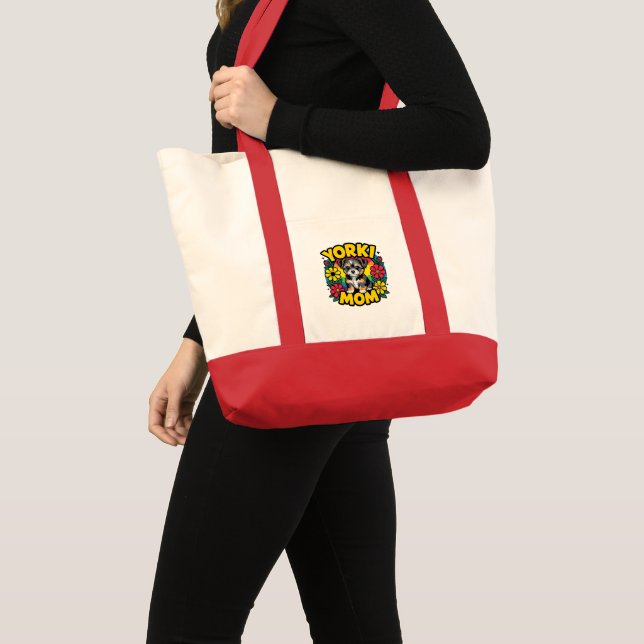 Bolsa Tote Yorki Mãe Floral (Frente (produto))