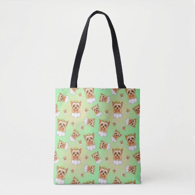 Bolsa Tote Yorkie pattern (Frente)