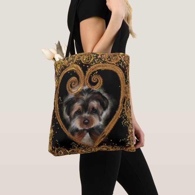 Bolsa Tote Yorkie Poo (Close Up)