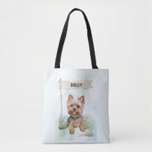 Yorkshire Terrier Aquarela Cachorro Personalizado