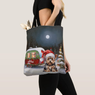 Bolsa Tote Yorkshire Terrier Caravan Aventura de Natal