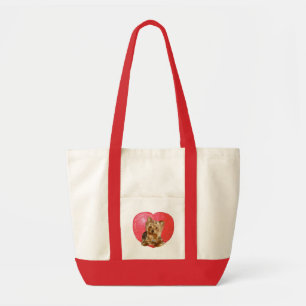 Bolsa Tote Yorkshire Terrier Dia de os namorados