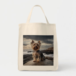 Bolsa Tote Yorkshire Terrier Elegant Grocery Tote Bag