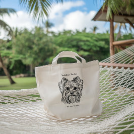 Bolsa Tote Yorkshire Terrier Portrait