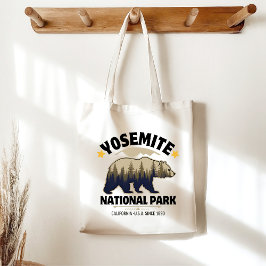 Bolsa Tote Yosemite National Park - Bear Vintage Forest