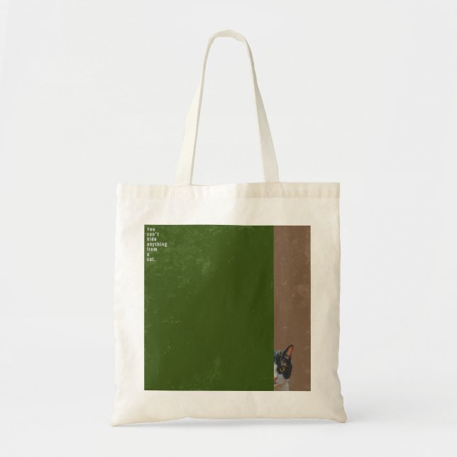 Bolsa Tote ”You can't hide anything from a cat”　tote bag (Frente)