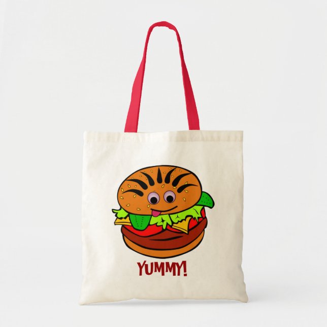 Bolsa Tote Yummy Hamburger (Frente)