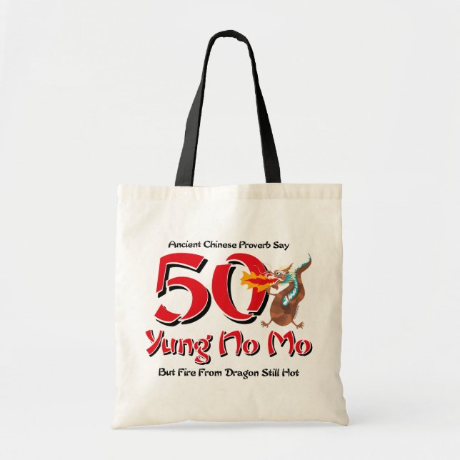 Bolsa Tote Yung nenhum aniversário do Mo 50th (Frente)