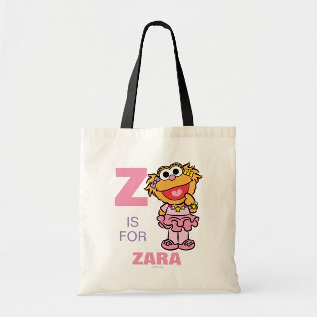 Bolsa Tote Z é de Zoe | Adicione Seu Nome (Frente)