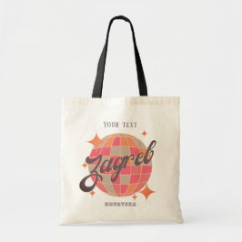 Bolsa Tote Zagreb Croácia Hrvatska retro moda de férias