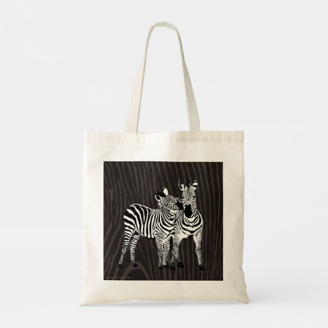 Bolsa Tote Zebra Brincando (Verso)